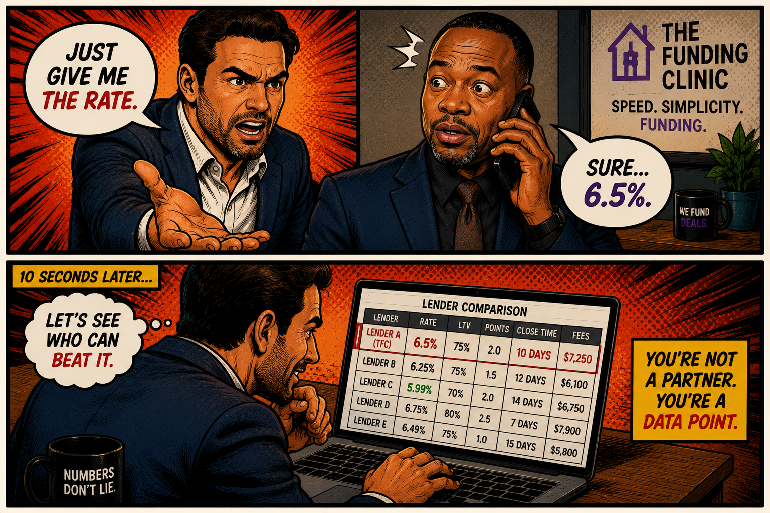 Illustration slot: prospect extracting rate and hanging up